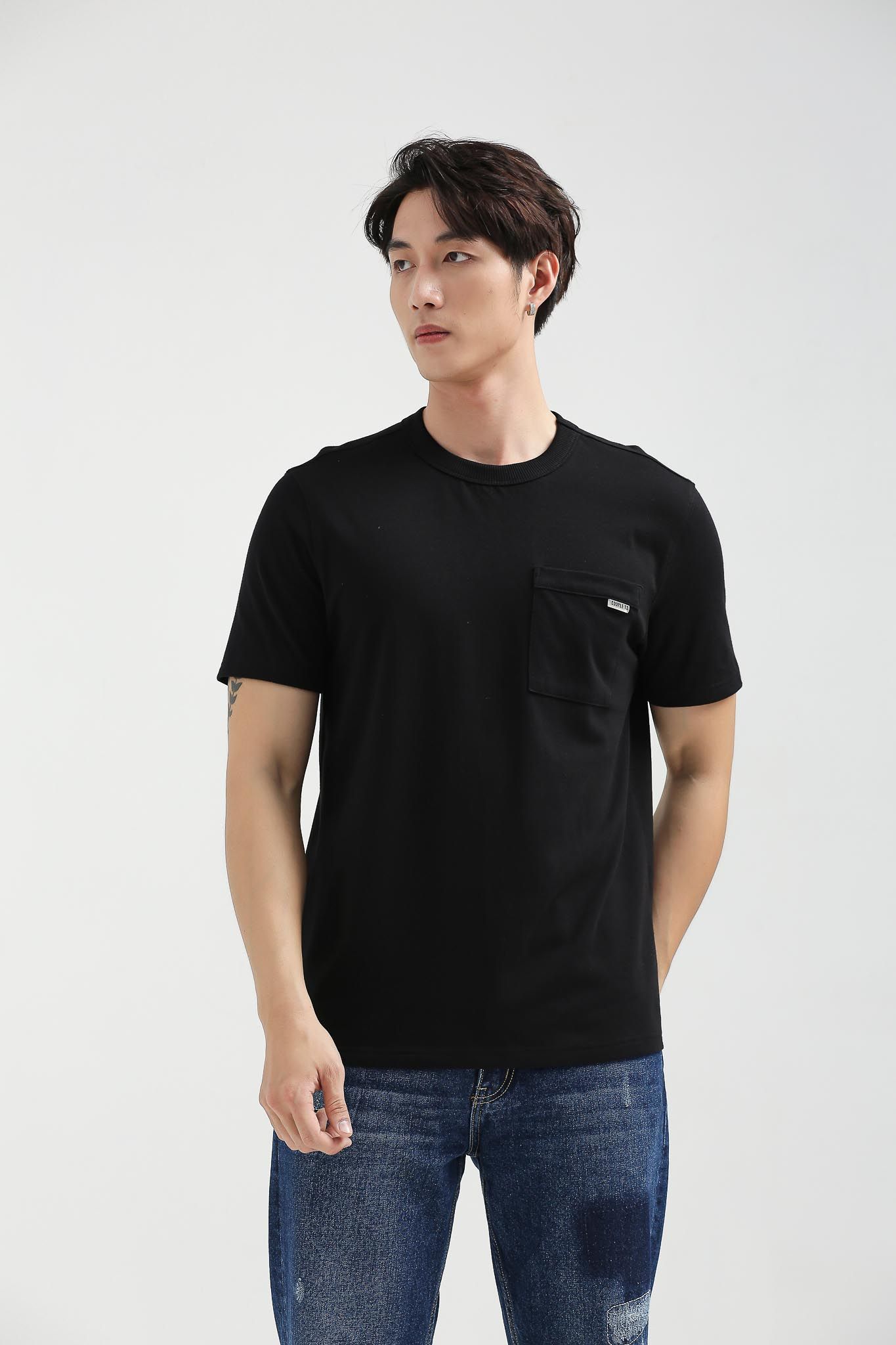 Áo Thun Nam Regular Fit Phối Túi Ngực MTS 1203 -