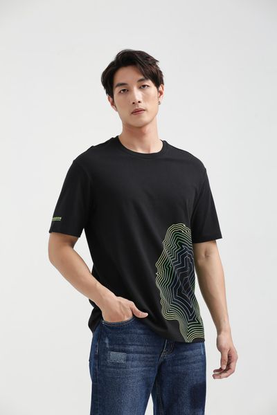 Áo Thun Nam Relax fit in Graphics Mặt Người MTS 1194