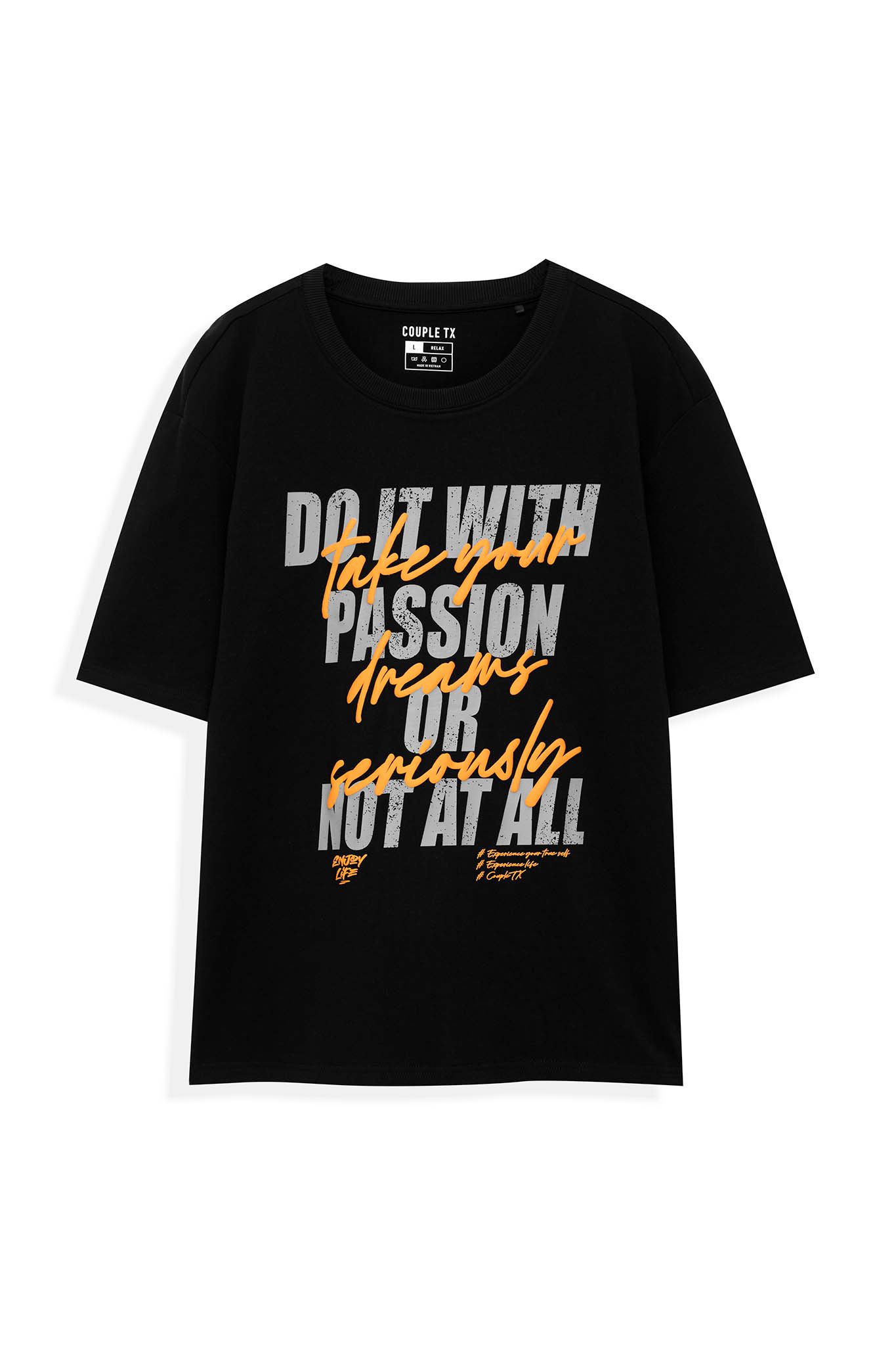 Áo Thun Nam Relax Fit In Typo Take Your Dreams Seriously MTS 1197 -