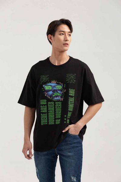 Áo Thun Nam Oversize In Graphics Digital Age MTS 1177