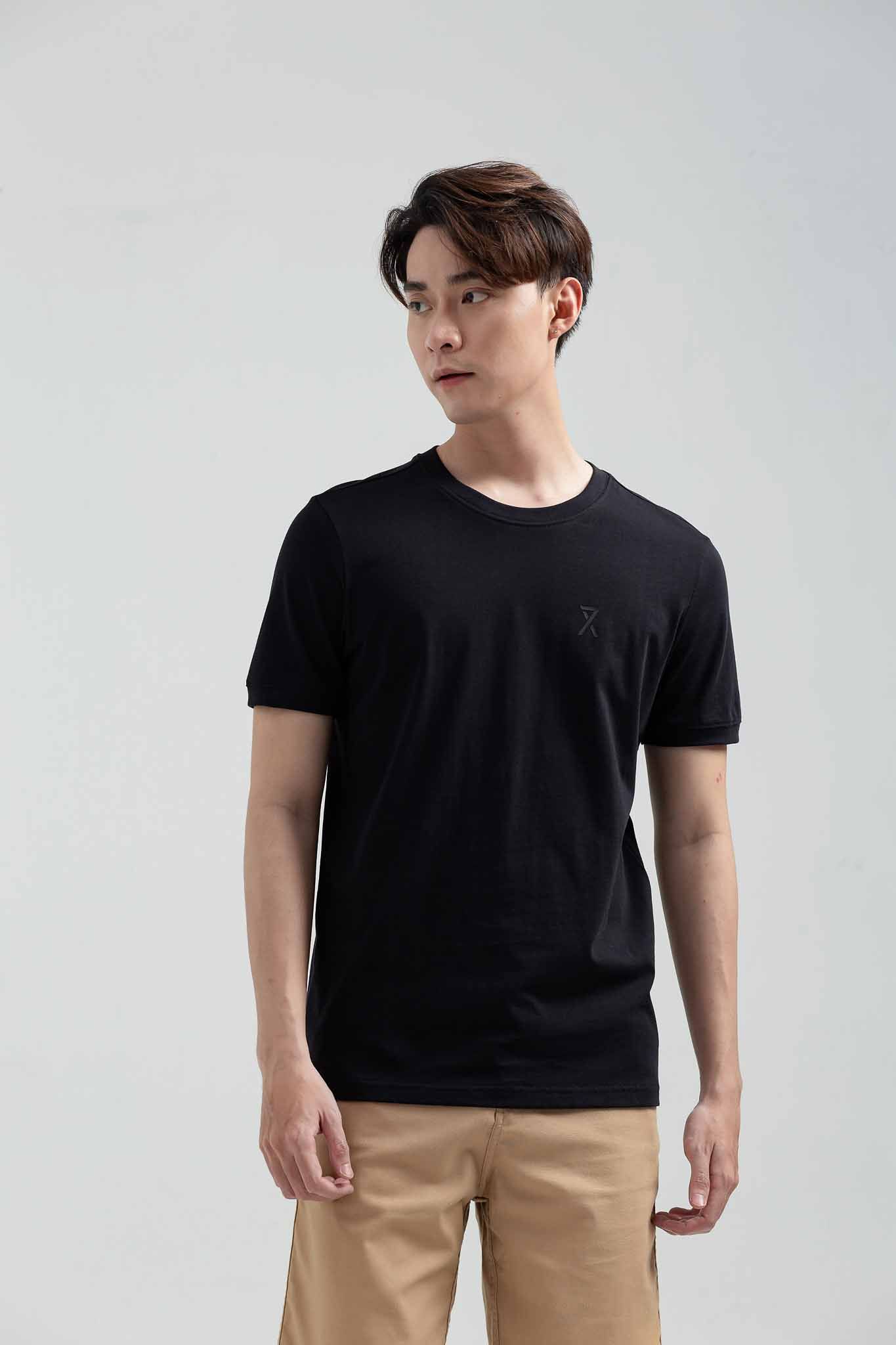 Áo Thun Nam Slim Bo Tay Logo In MTS 1205 -