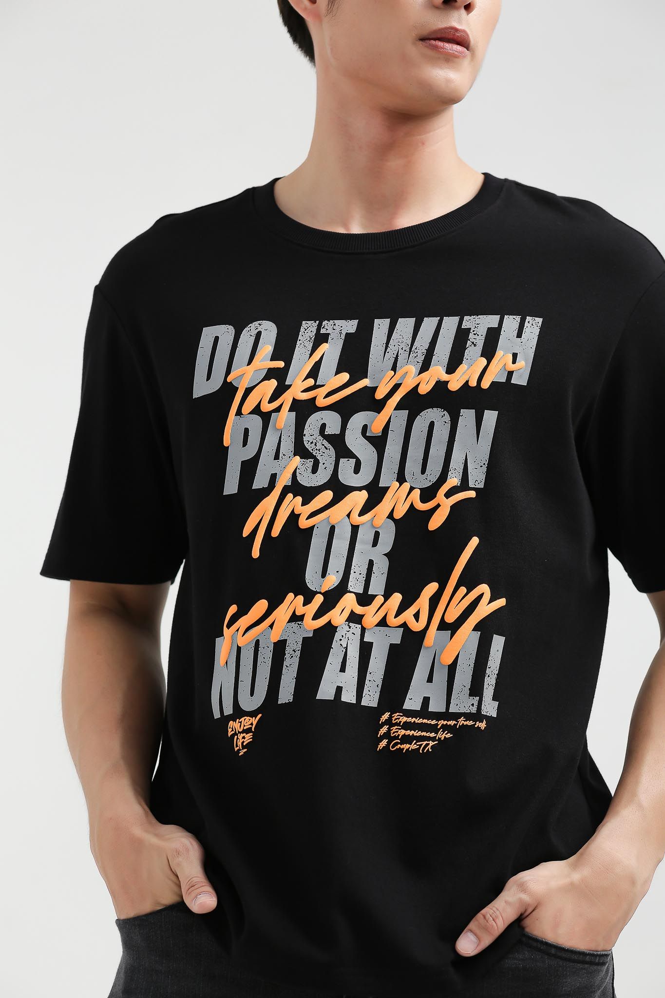 Áo Thun Nam Relax Fit In Typo Take Your Dreams Seriously MTS 1197 -