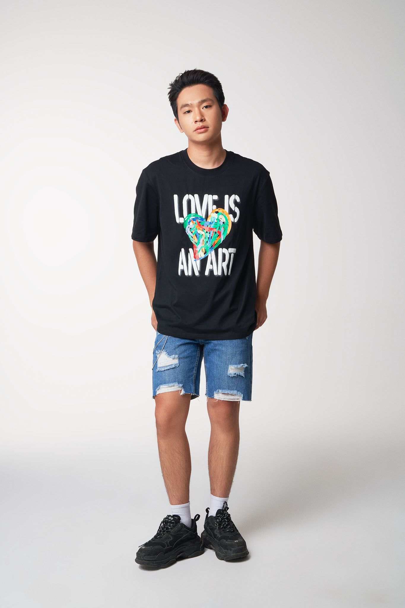 Áo Thun Nam Relax In Graphics Love Is An Art MTS 1239 -