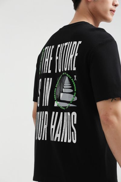 Áo Thun Nam Relax Fit In Typo The Future Is In Your Hands MTS 1200