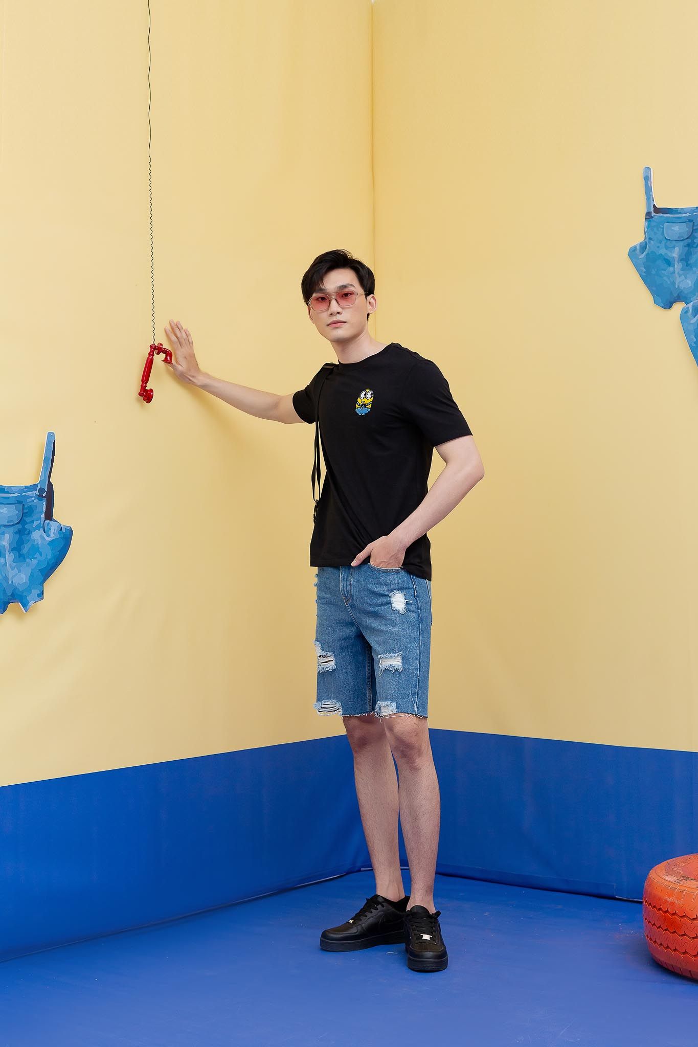 Áo Thun Nam Regular Fit Minions Thêu Xù MTS 1213 -