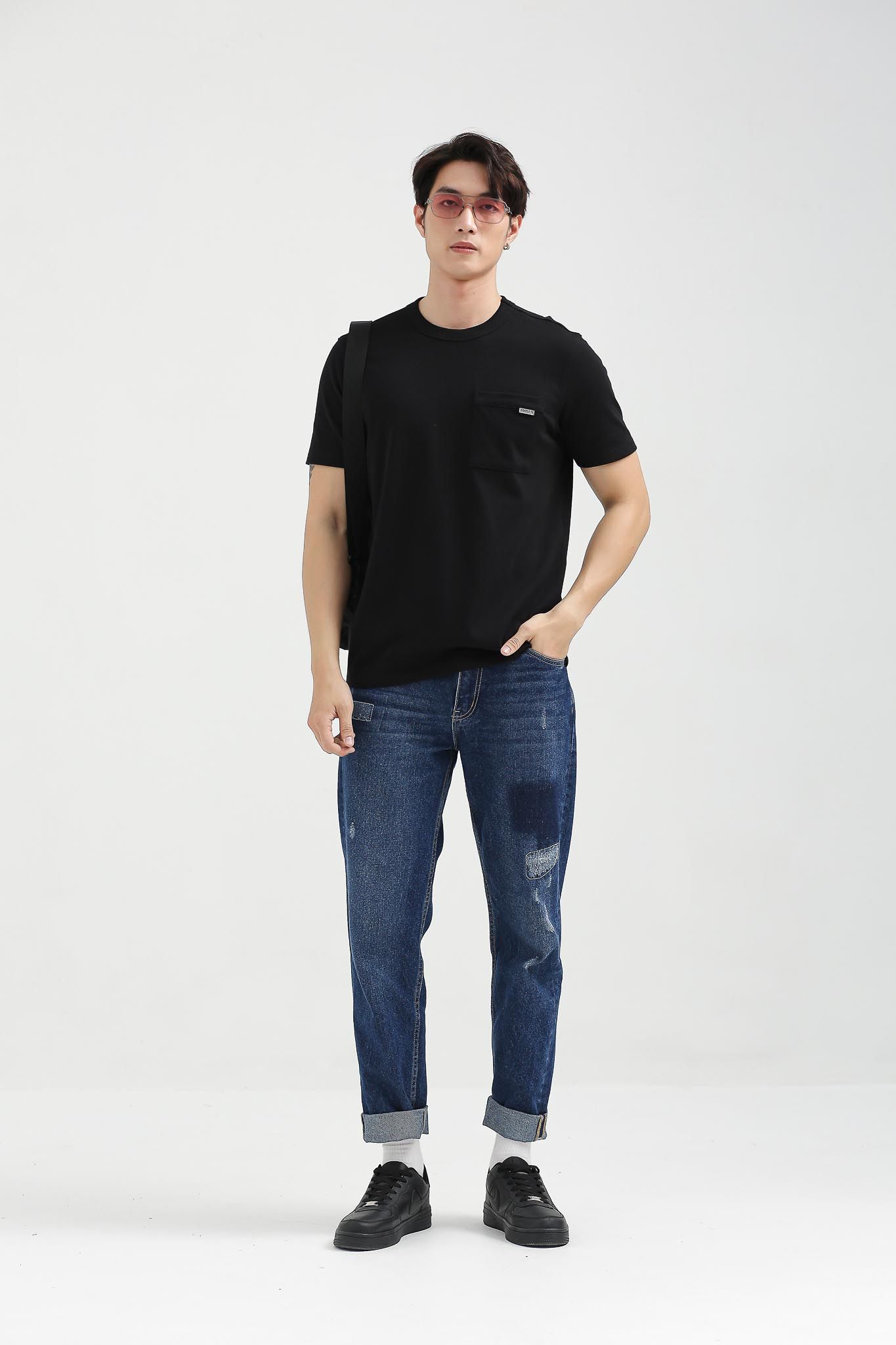 Áo Thun Nam Regular Fit Phối Túi Ngực MTS 1203 -