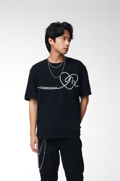 Áo Thun Nam Thêu Dây Tape Trái Tim MTS 1243
