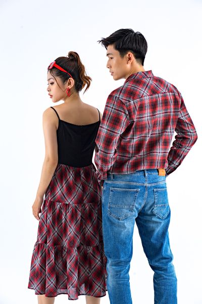 Áo Sơ Mi Nam Sọc Caro MSH 3012