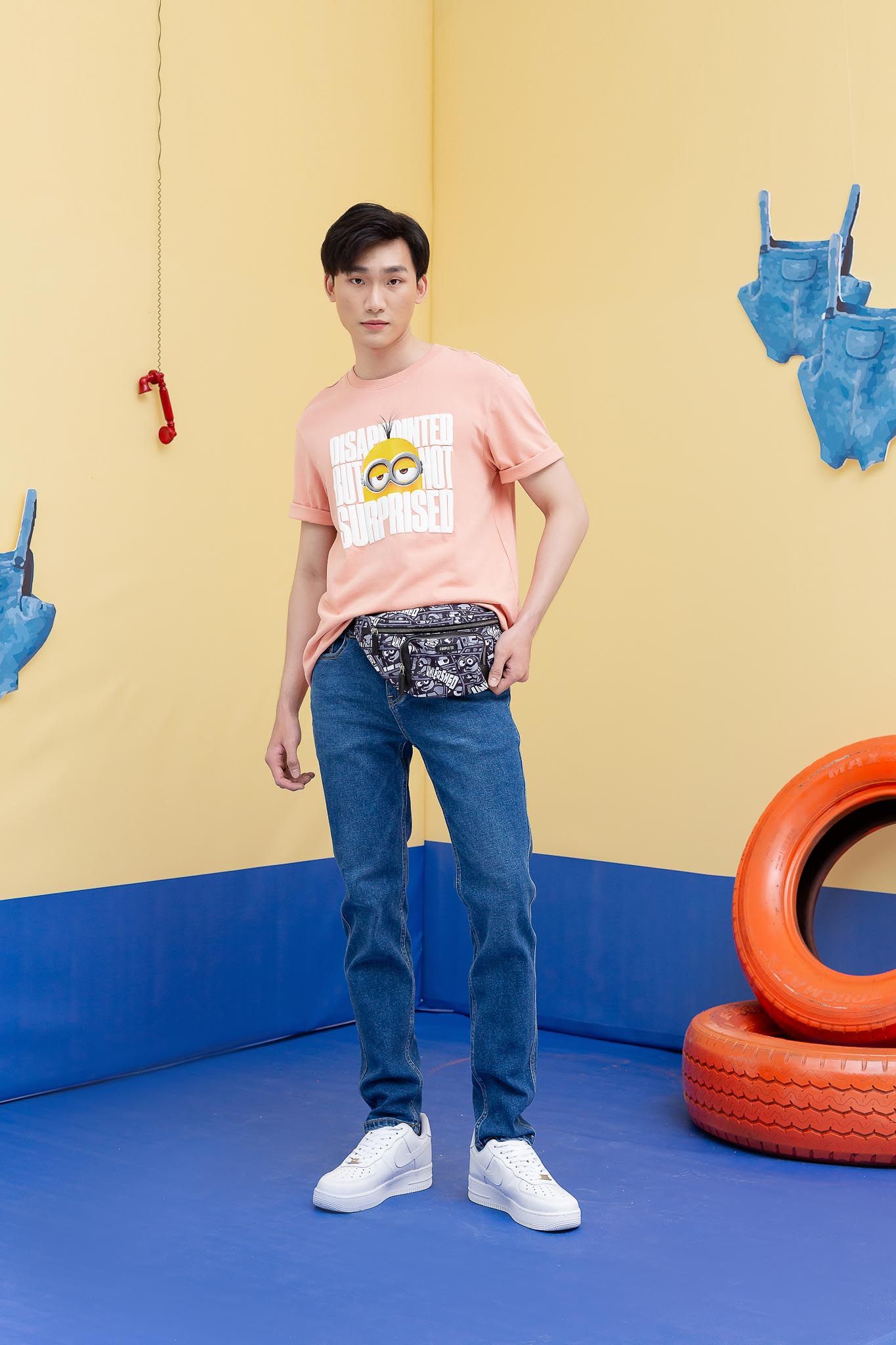 Áo Thun Nam Relax Fit Minions In Surprised MTS 1211 -