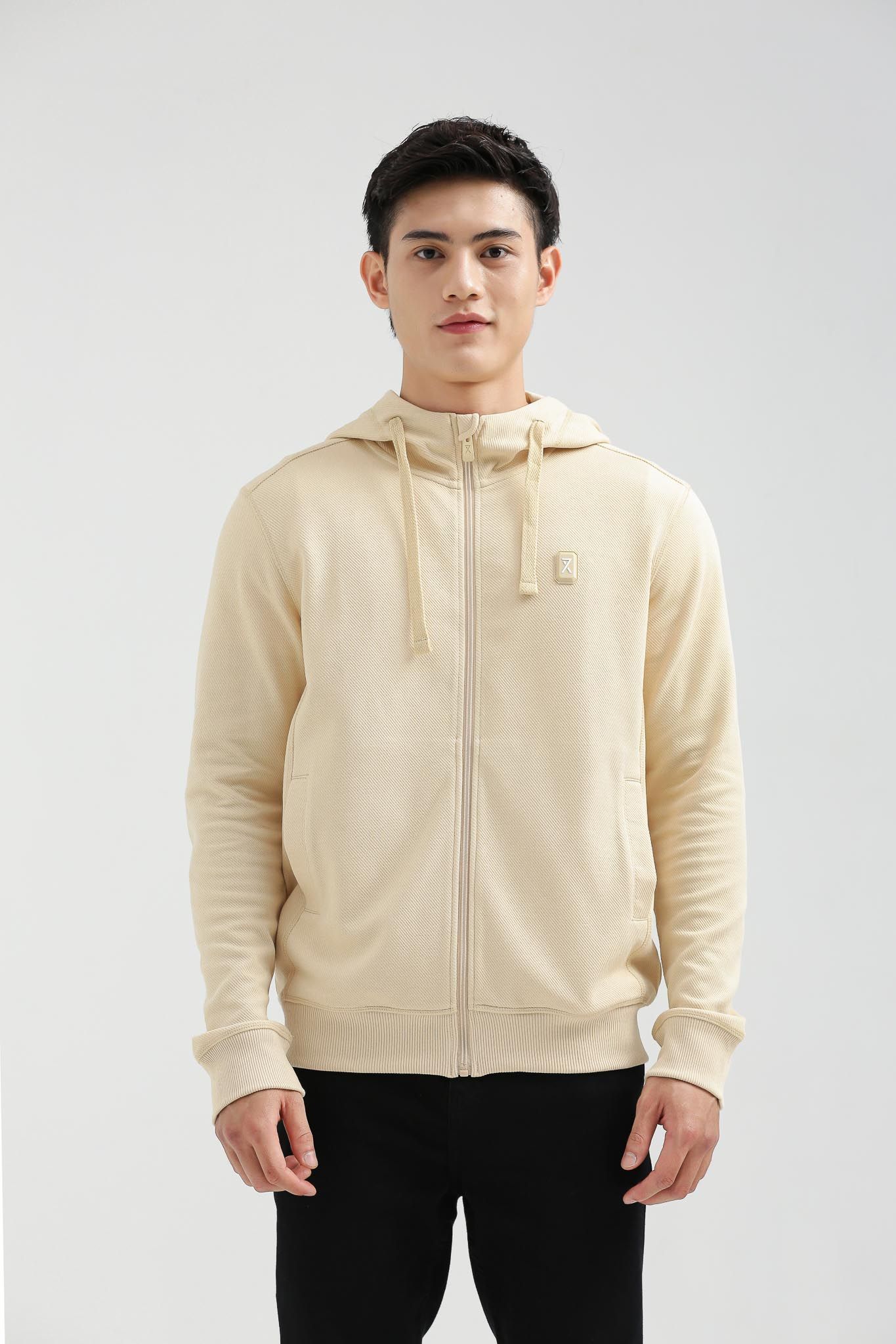Áo Khoác Nam Basic Thun Gân Chéo MOK 1026 -