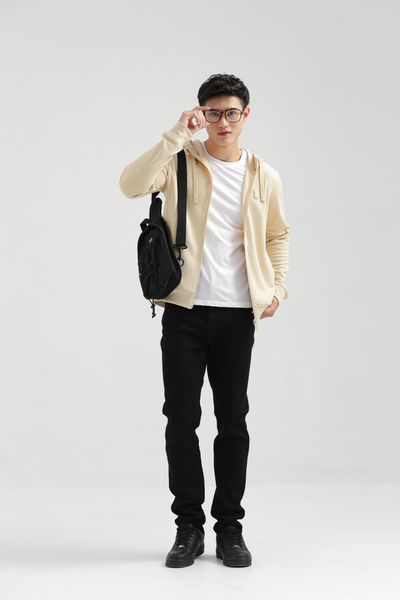 Áo Khoác Nam Basic Thun Gân Chéo MOK 1026