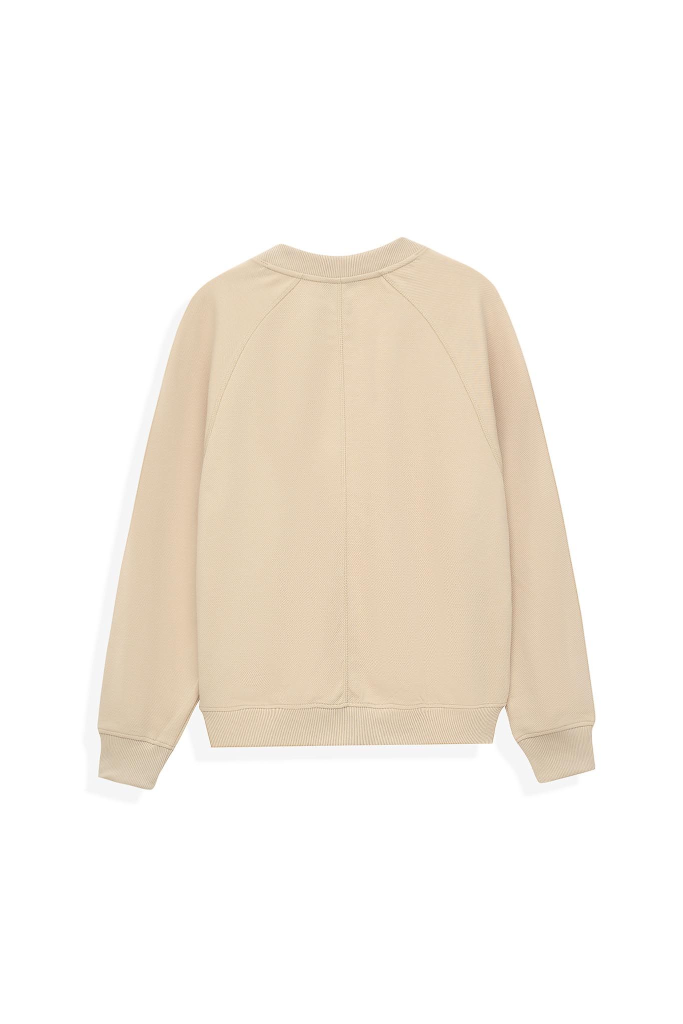 Áo Sweater Nam Vải Gân Chéo Thêu Typo Túi MSW 1017 -