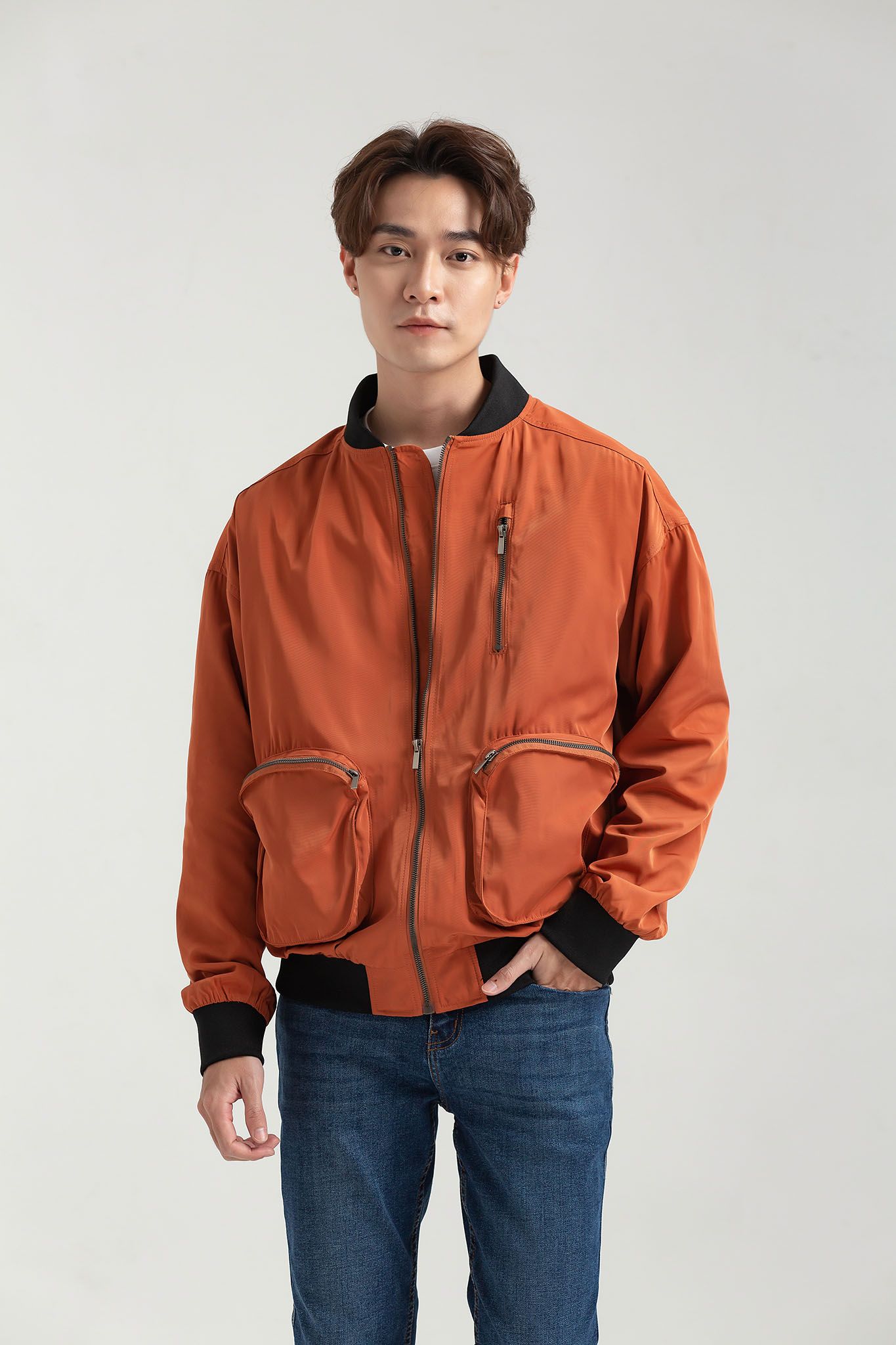Áo Khoác Dù Nam Bomber Túi Hộp MOP 1028 -