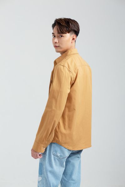 Áo Sơ Mi Nam Dài Tay Khakis Túi Kiểu MSH 1014