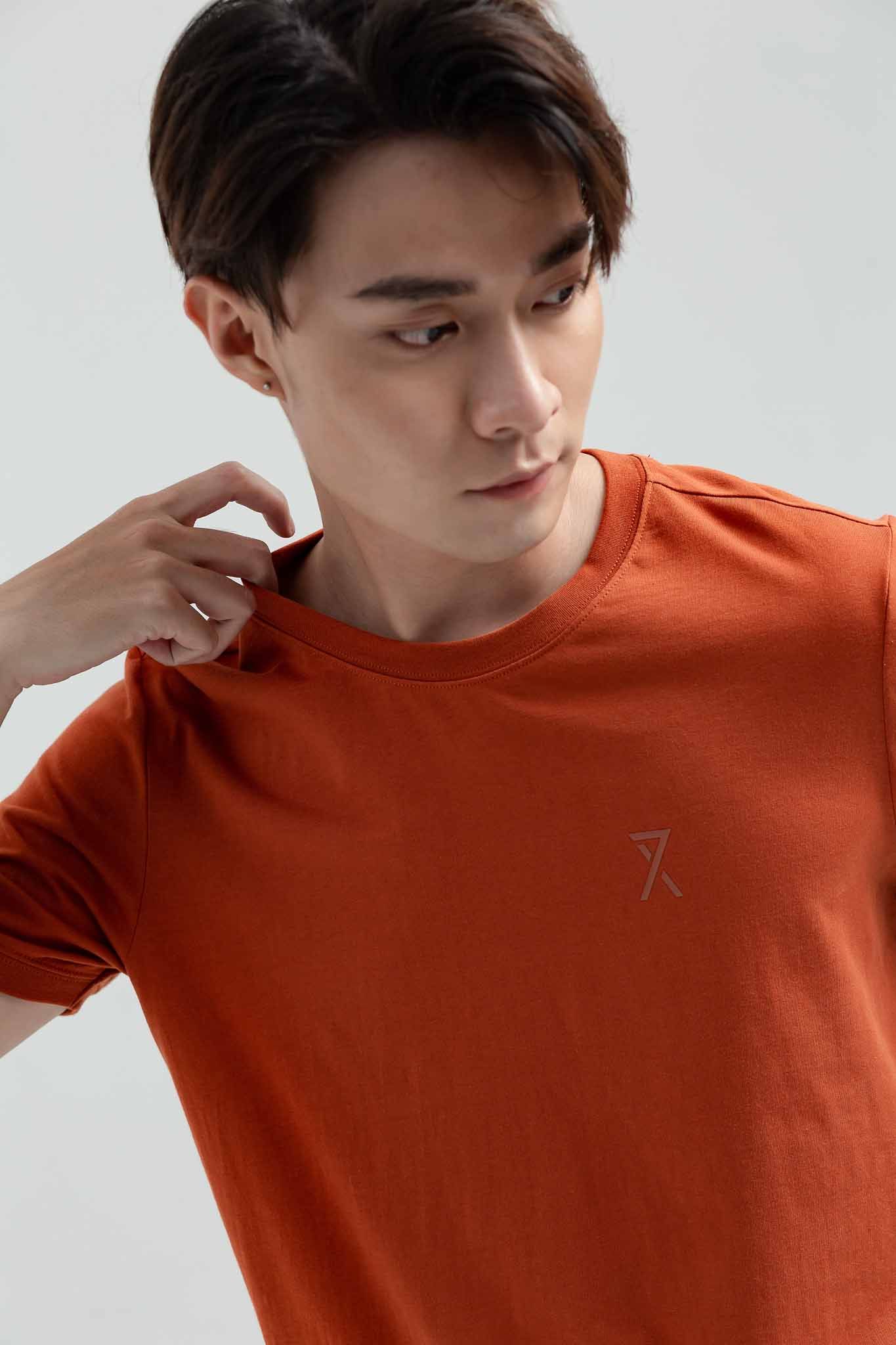 Áo Thun Nam Slim Bo Tay Logo In MTS 1205 -