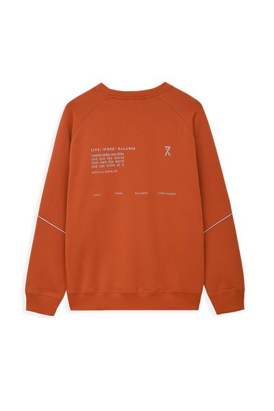 Áo Sweater Nam In Phản Quang Thân Sau MSW 1016