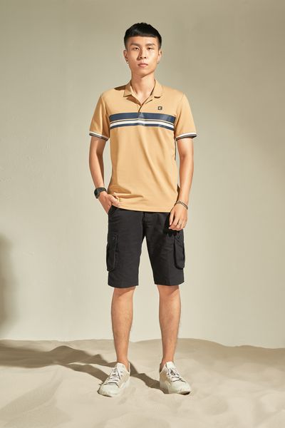 Áo Polo Nam In Sọc Ngang MPO 3022