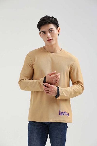 Áo Thun Nam Dài Tay Phối Dù Rút MTS 1204