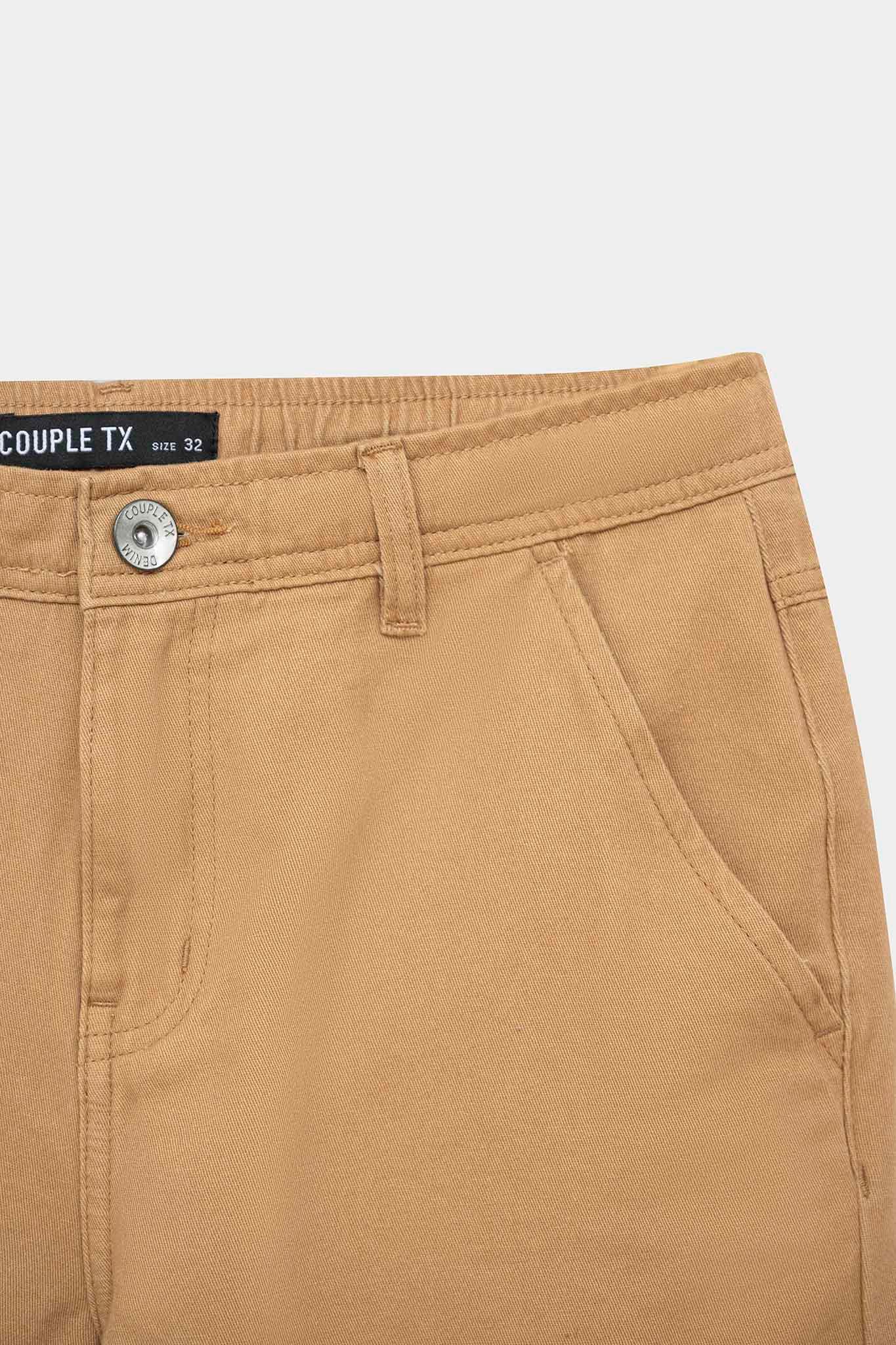 Quần short Nam Khaki Slim Lưng Thun MSR 1019 -
