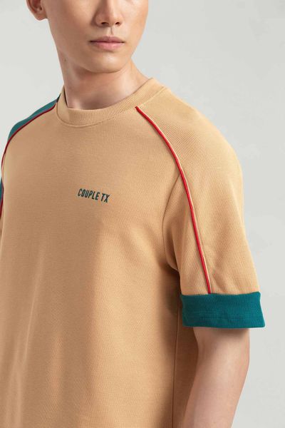 Áo Thun Nam Relax Fit Rã Vai Phối Viền MTS 1228