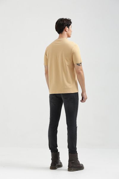 Áo Thun Nam Regular Fit In Logo X Nhũ Bạc MTS 1195