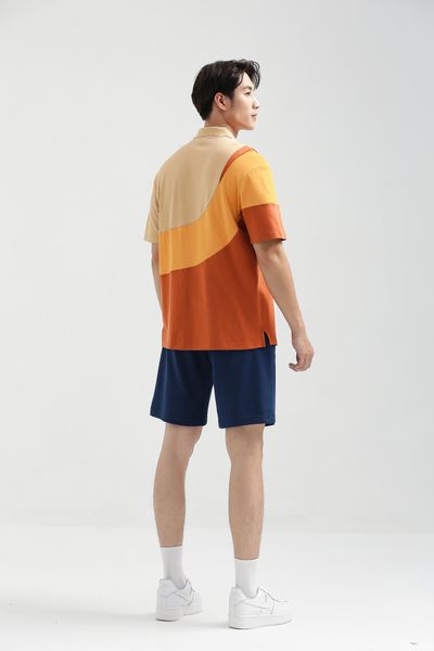 Áo Polo Nam Relax Fit Phối Màu Đắp Vai MPO 1022