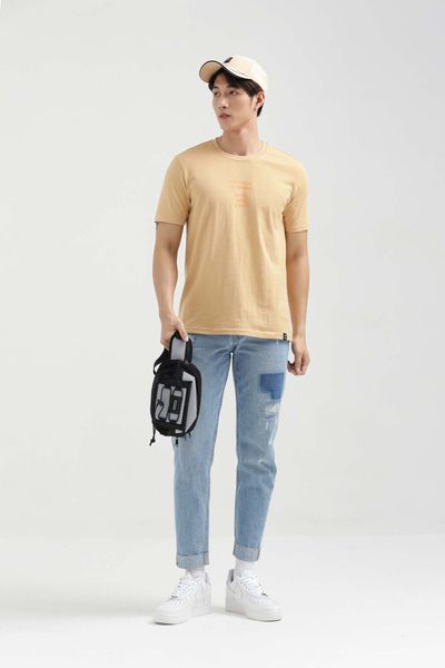 Áo Thun Nam Regular Fit In Typo Ngực MTS 1199