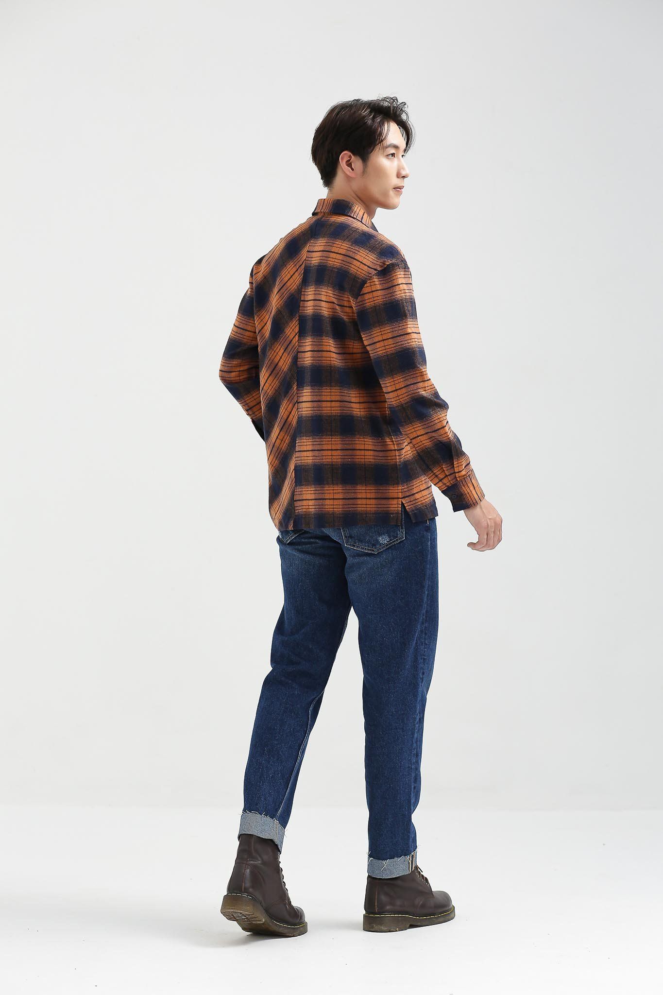 Áo Sơ Mi Nam Flannel Caro Phối MSH 1015 -