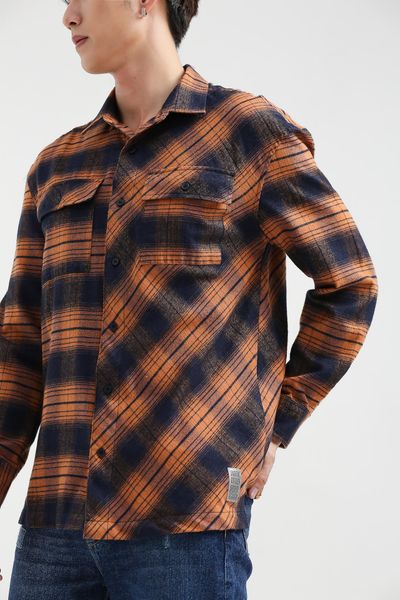 Áo Sơ Mi Nam Flannel Caro Phối MSH 1015