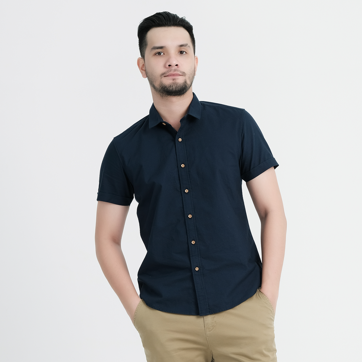 Áo sơ mi Tay Ngắn Oxford MSH 3007