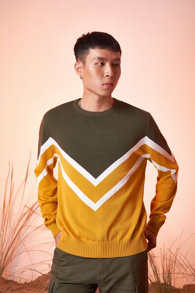 Áo Len Nam Phối Màu Zigzag MOS 1002