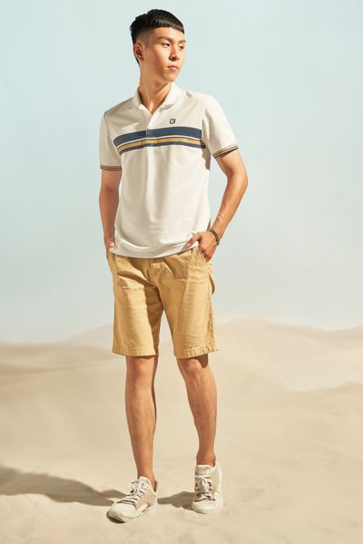 Áo Polo Nam In Sọc Ngang MPO 3022