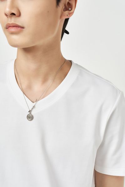 Áo Thun Cổ Tim Basic Nam MTS 1095