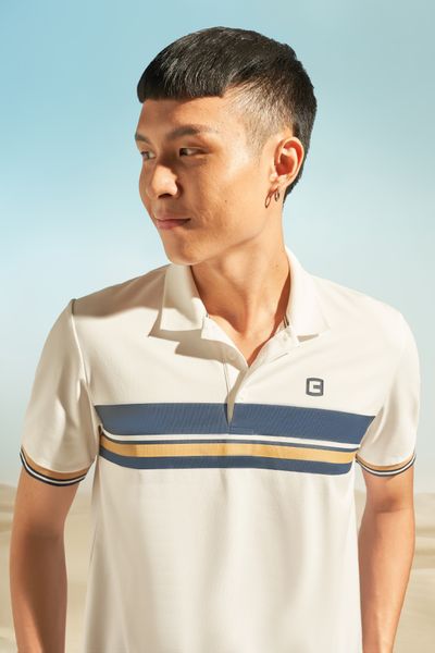 Áo Polo Nam In Sọc Ngang MPO 3022