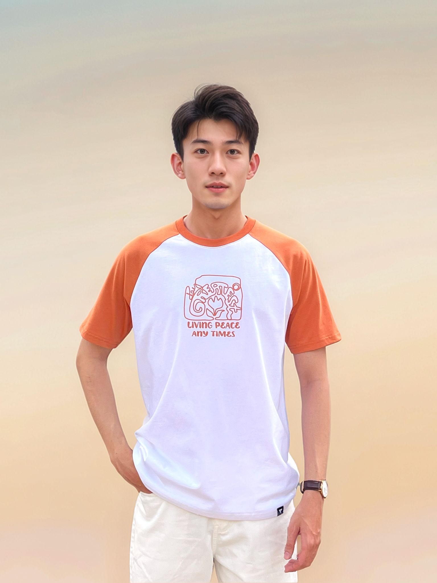 Áo Thun Nam Tay Raglan In Cao Greatest Day MTS 1418