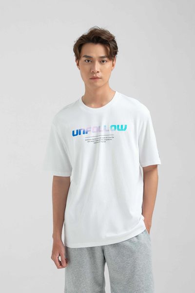 Áo Thun Nam Relax Fit In Typo Chuyển Màu MTS 1224
