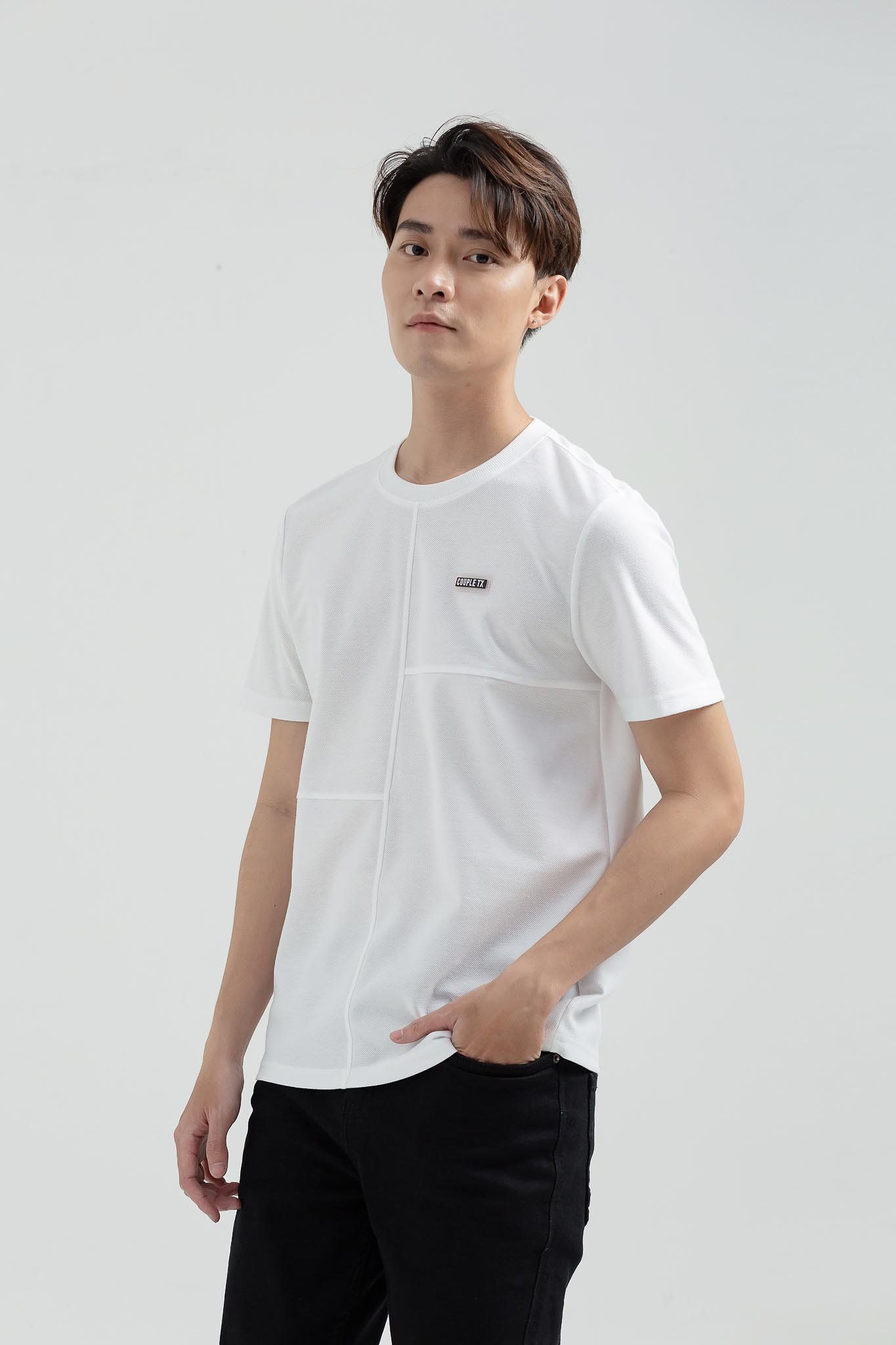 Áo Thun Nam Regular Fit Phối Rã Thân MTS 1191 -