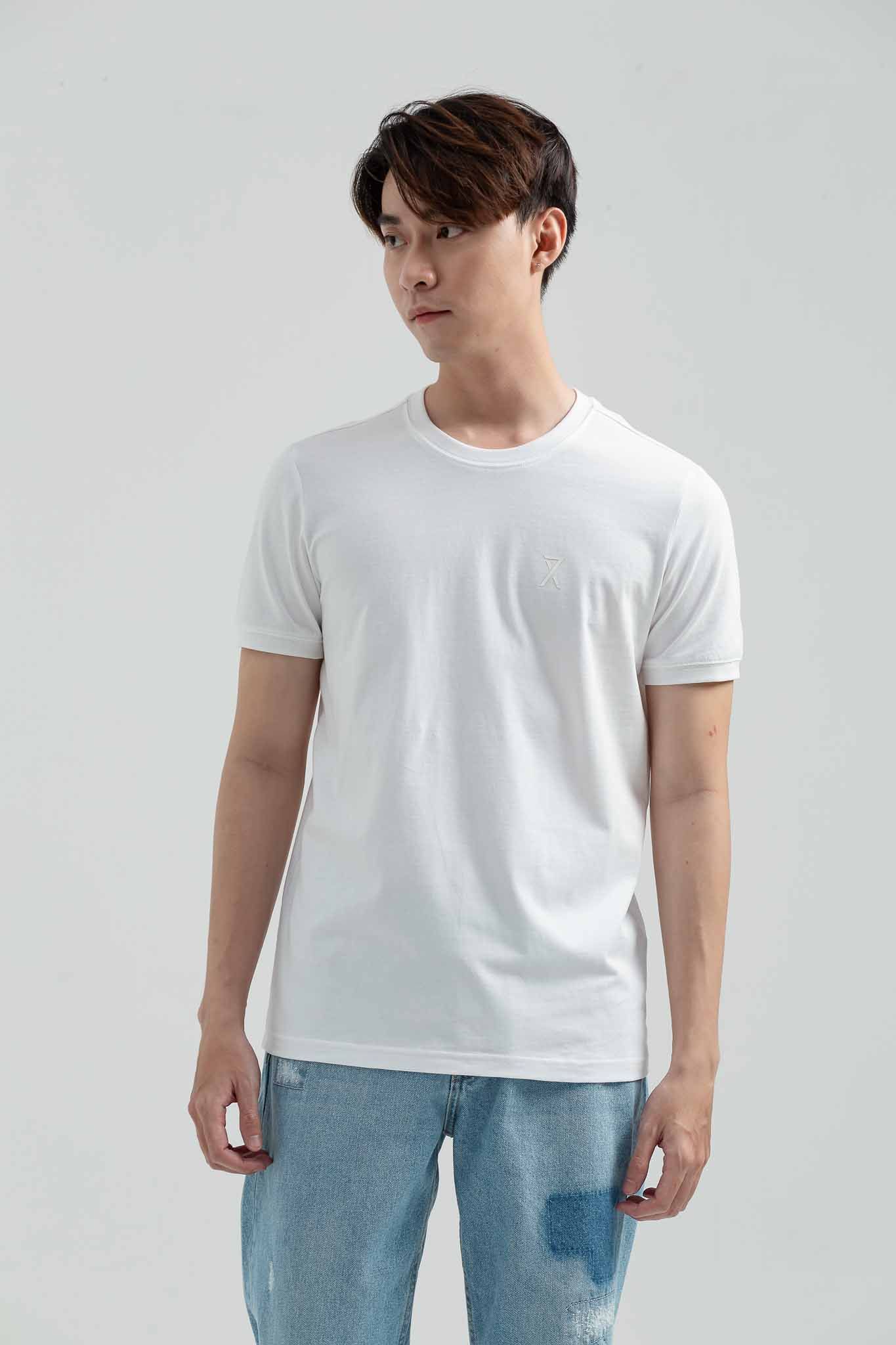 Áo Thun Nam Slim Bo Tay Logo In MTS 1205 -