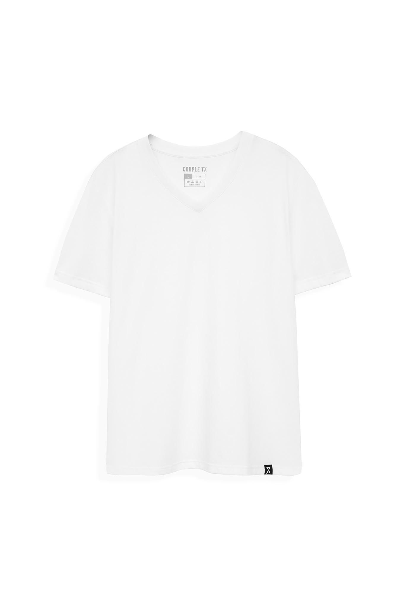 Áo Thun Nam Cổ Tim Slim Fit Basic MTS 1230 -