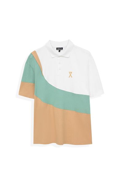 Áo Polo Nam Relax Fit Phối Màu Đắp Vai MPO 1022