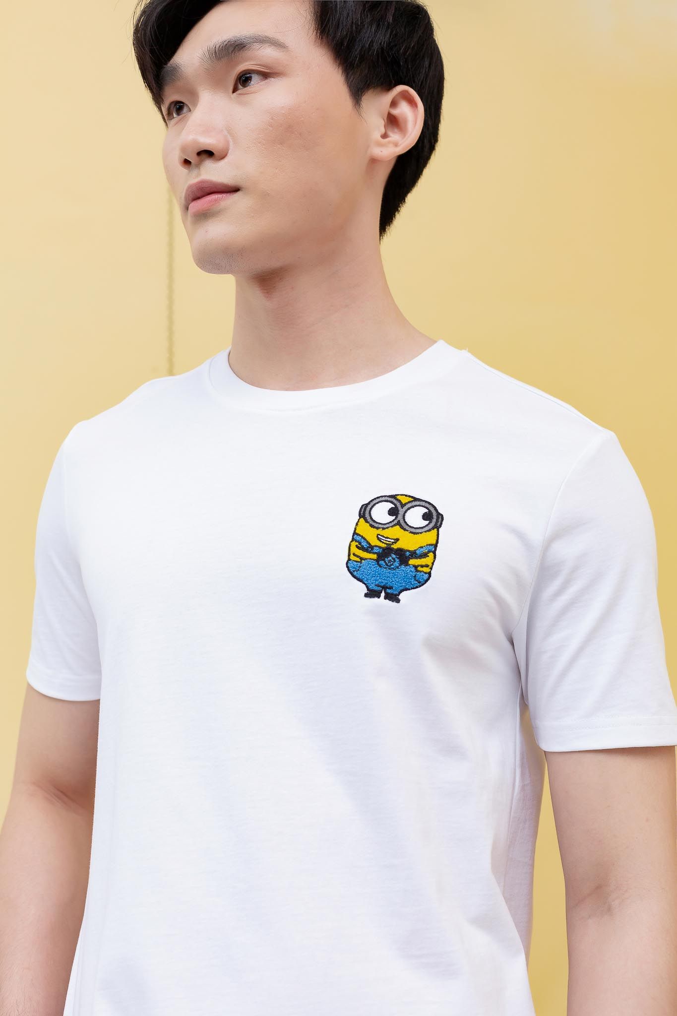 Áo Thun Nam Regular Fit Minions Thêu Xù MTS 1213 -