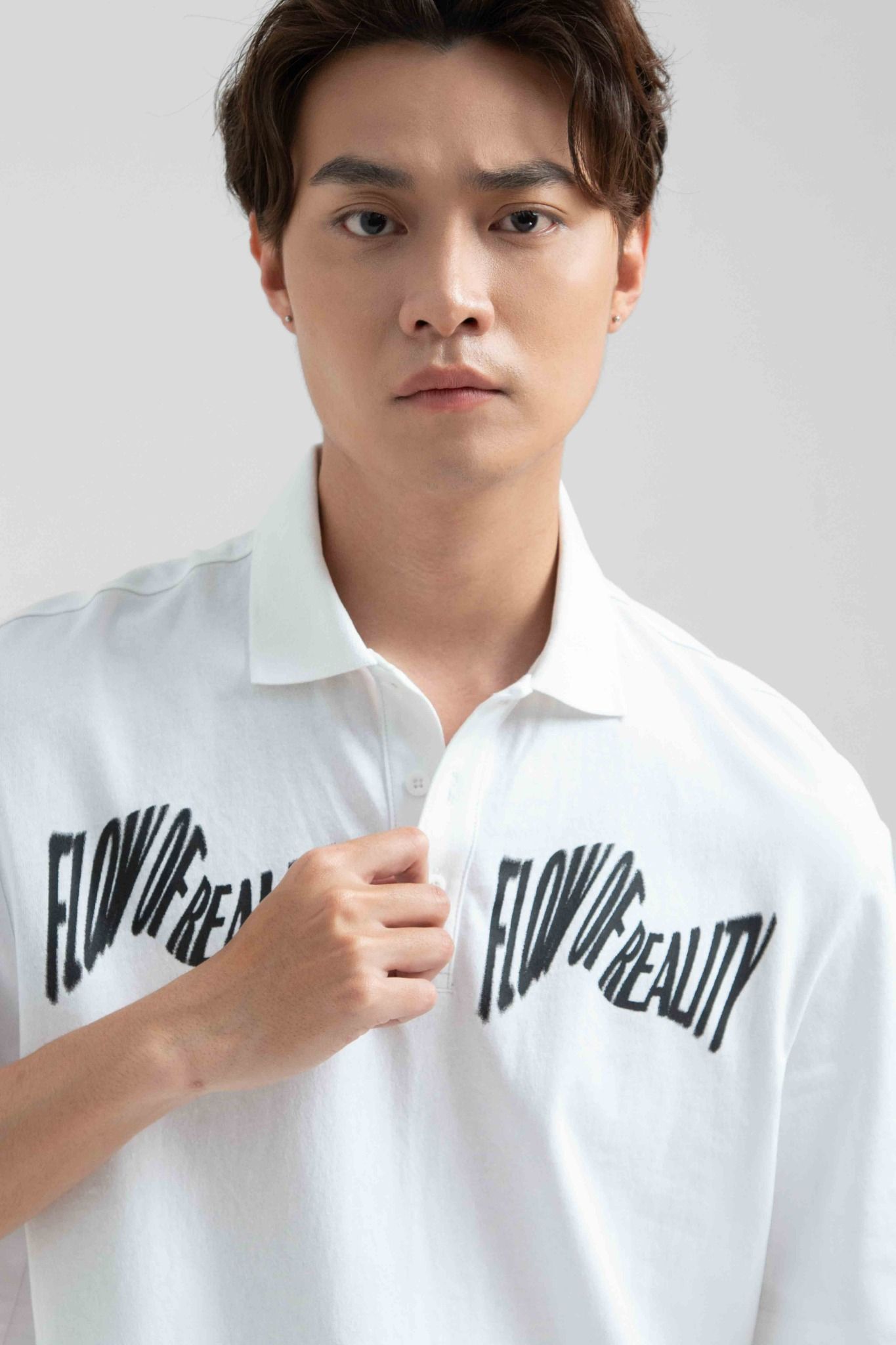 Áo Polo Nam Jersey Relax Fit In Typo Trước Ngực MPO 1025 -