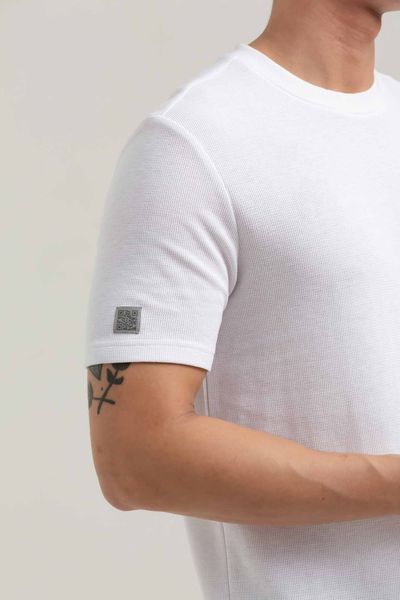 Áo thun Nam Gân Regular Phối Túi Dù MTS 1227