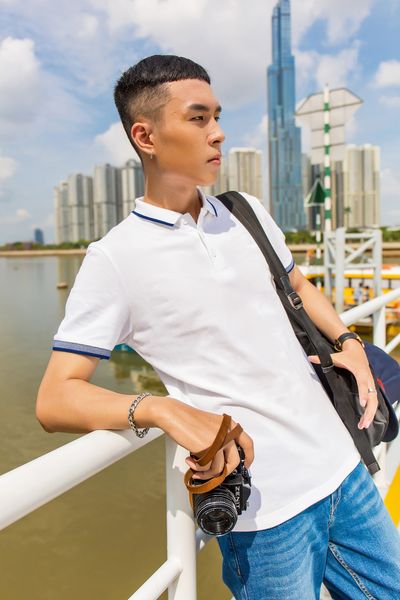 Áo Thun Polo Thêu Cánh Buồm MPO 3015
