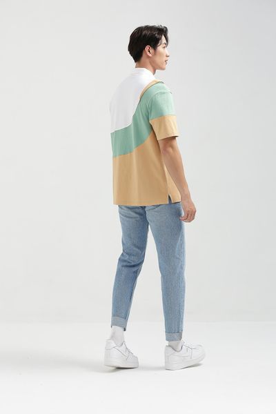 Áo Polo Nam Relax Fit Phối Màu Đắp Vai MPO 1022