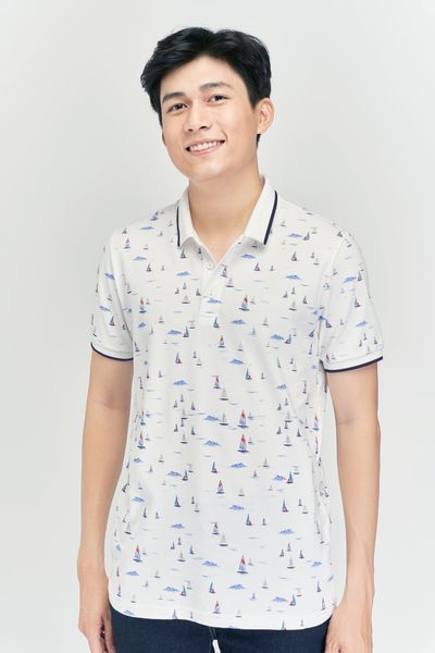 Áo Polo Nam Thêu Thuyền Buồm MPO 3016