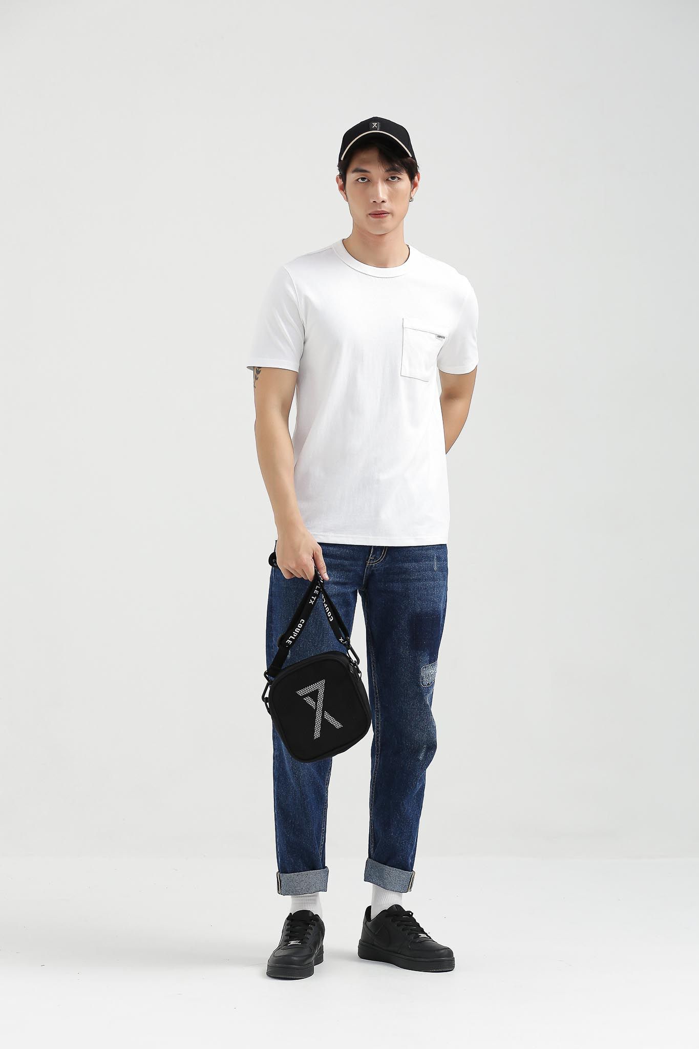 Áo Thun Nam Regular Fit Phối Túi Ngực MTS 1203 -