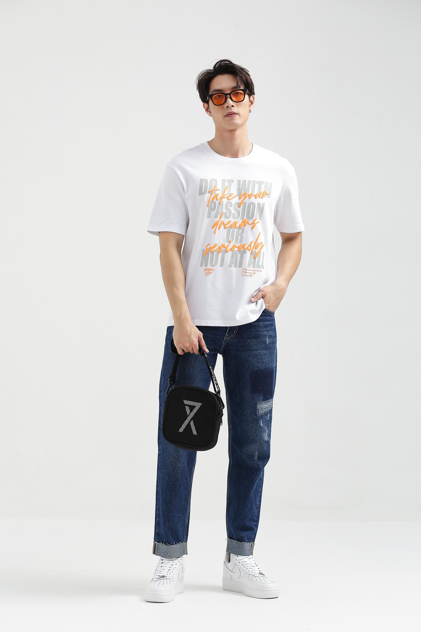 Áo Thun Nam Relax Fit In Typo Take Your Dreams Seriously MTS 1197 -
