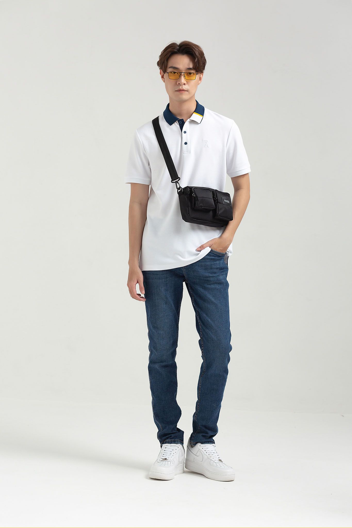 Áo Polo Nam Pique Regular Fit Phối Trụ Bo Kiểu MPO 1023 -