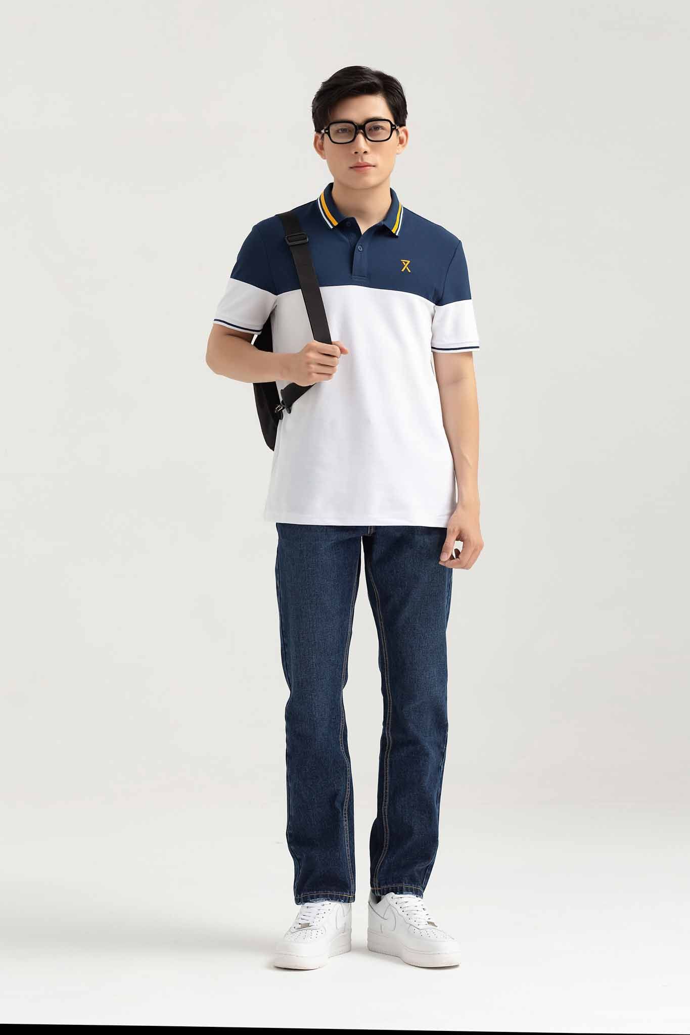 Áo Polo Nam Regular Fit Rã Phối Màu MPO 1026 -